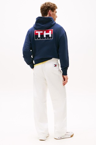 TOMMY HILFIGER Hilfiger Sailing unisex regular fit chino hlače Bela - Ecru 3