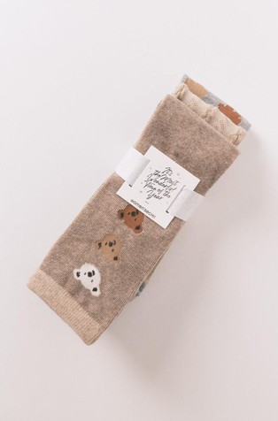 Pack of 3 long bear socks