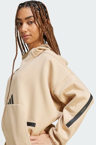ADIDAS Z.N.E. Hooded Sweatshirt Beige 3