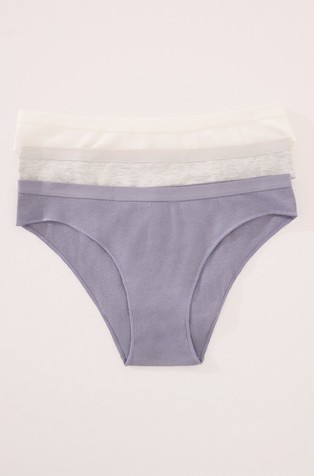 Paket 3 rebrastih spodnjih hlačk