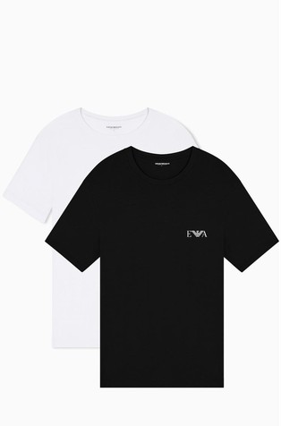 Two-pack of stretch cotton jersey loungewear T-shirts