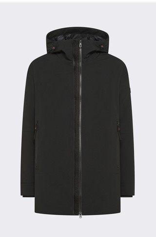 Water-repellent Stretch Hooded Overcoat