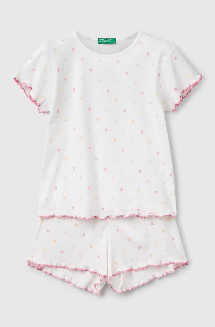 BENETTON Pyjamas with logo print White 