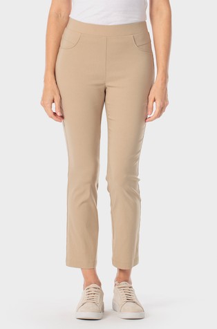 Stretch viscose blend trousers