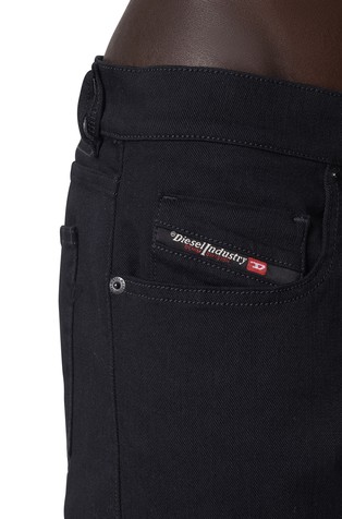 DIESEL Slim jeans hlače - 2019 D-Strukt 069YP Črna - Black/Dark Grey 4