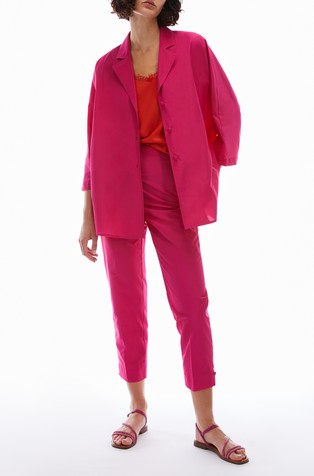 Oversized fit srajca iz tafta