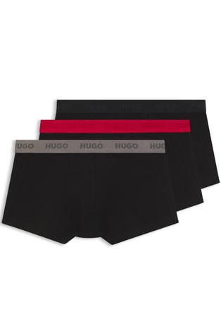 Three-pack of stretch-cotton trunks with logo waistbands
