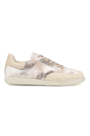 Bubble Orion Snakeskin-effect Leather Sneakers