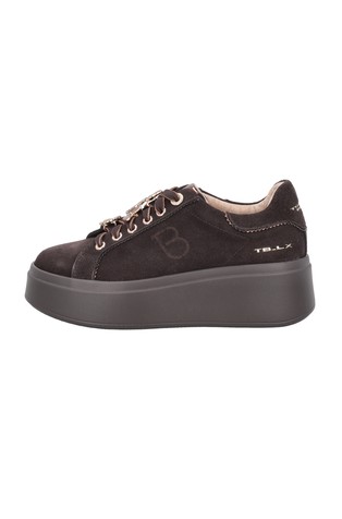 Sweet City suede sneaker with butterflies