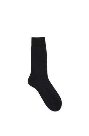 Regular-length socks with monogram pattern