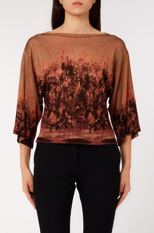 Patterned jumper with Lurex®