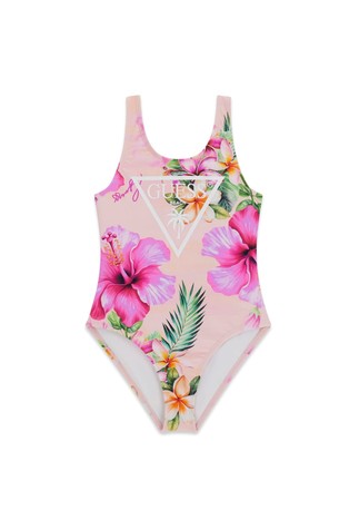 Printed one piece swimsuit