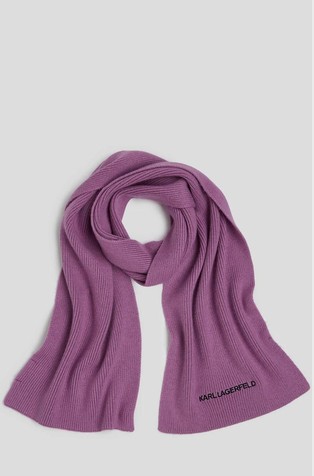 KARL LAGERFELD K/Essential pleten šal Škrlatna - Purple 2