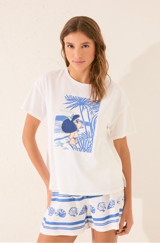 Mafalda cotton short sleeve pyjamas