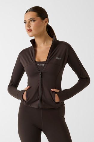 Mock-neck Zip-Up Jacket