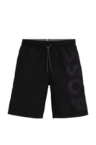 Swim shorts with logo print