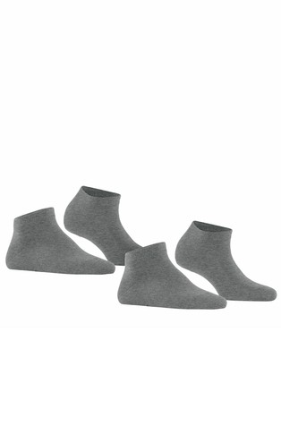 FALKE Happy paket 2 parov nizkih nogavic Siva - Gray 2