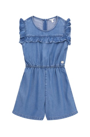 Denim pajac brez rokavov