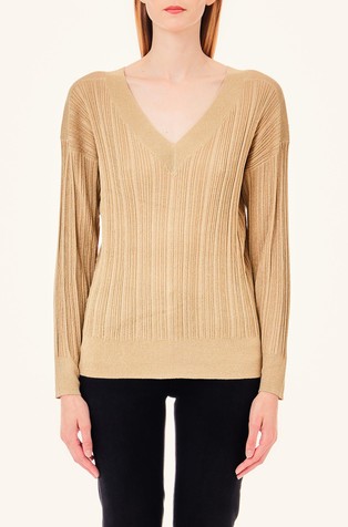 Pleten pulover z lurex® vlakni