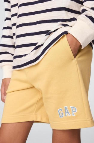 GAP Gap logo kratke hlače za dečke Rumena - French Almond 4