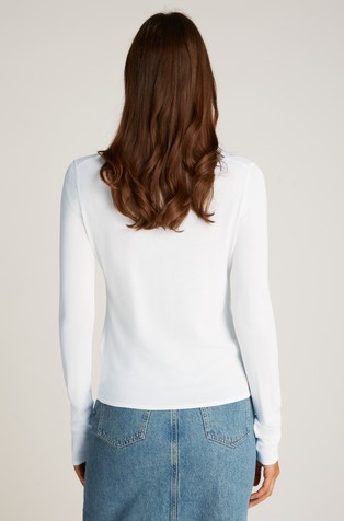 CALVIN KLEIN Viscose Blend Sweater White 2