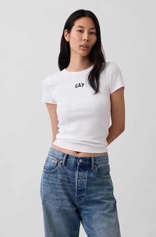 Modern Rib Gap Logo T-Shirt