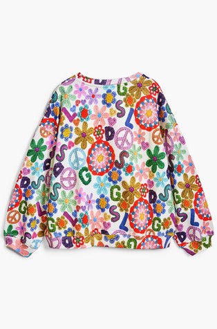 DESIGUAL Pulover s hipijevskim potiskom Večbarvna - Multi 5