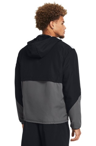 UNDER ARMOUR Legacy vetrovka Črna - Black/White/Gray 2