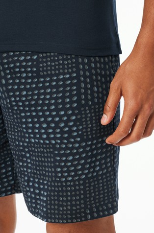 SCHIESSER Fine Interlock - pižama s kratkimi rokavi Modra - Blue 4