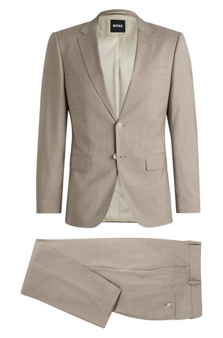 Slim fit obleka iz deviške volne