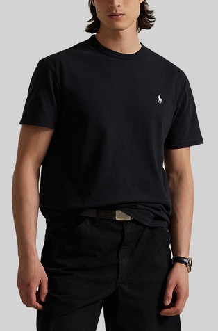 Classic fit majica s kratkimi rokavi iz jerseya