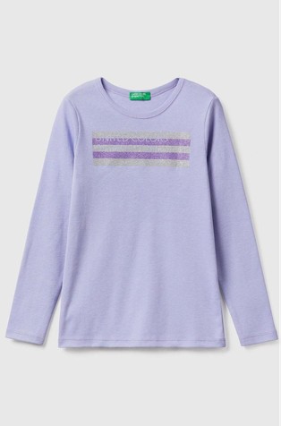 Majica z dolgimi rokavi in bleščečim potiskom