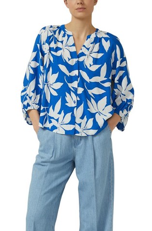 Strukturirana bluza s širokimi rokavi