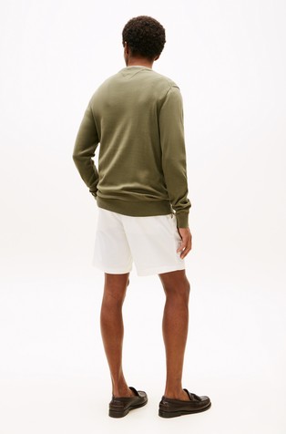 TOMMY HILFIGER Cotton Knit Jumper Green 2