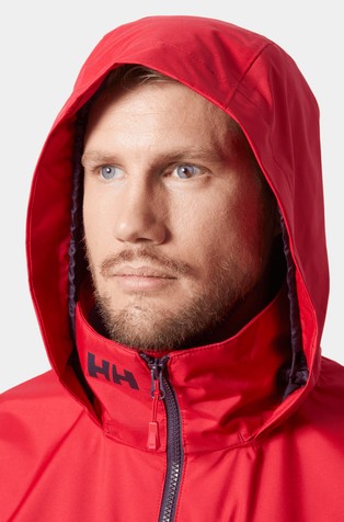 HELLY HANSEN Crew 2.0 jadralska jakna s kapuco Rdeča - Red 3