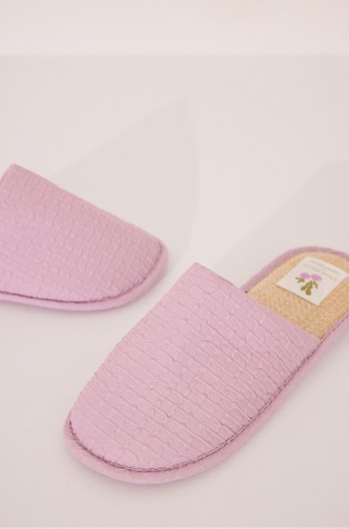 WOMEN'SECRET Slippers with raffia-like insole Pink 3