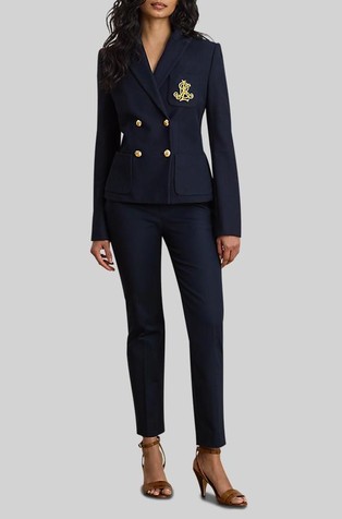 Stretch Cotton Slim Straight Pant