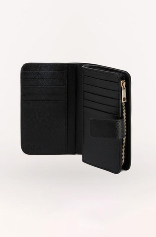 FURLA Kompaktna denarnica Črna - Black 3