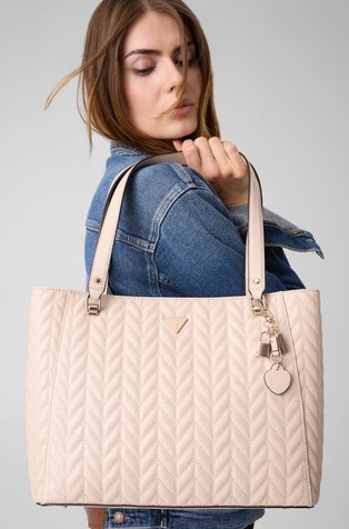 Stacey quilted tote bag