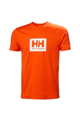 HELLY HANSEN Box organic cotton logo t-shirt Orange 4