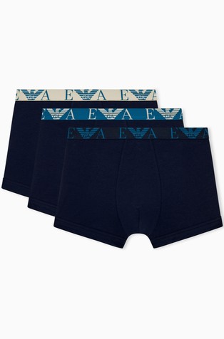 Paket treh boksaric z monogramom iz raztegljivega bombaža
