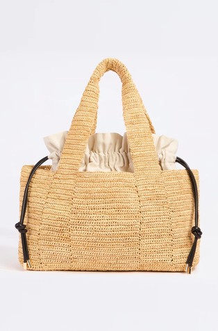 Large raffia bag