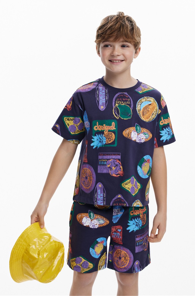 DESIGUAL Short-sleeve printed T-shirt Multi 