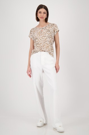 MONARI T-shirt with leopard pattern Camel Patterned 5