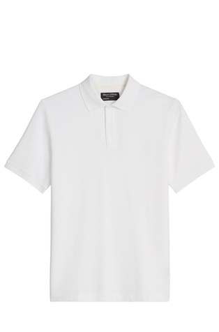 Slim fit polo majica s kratkimi rokavi iz bombažne mešanice