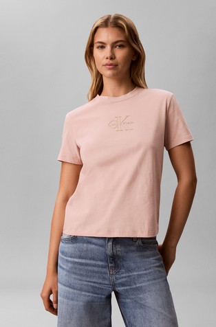 Logo bombažna majica s kratkimi rokavi