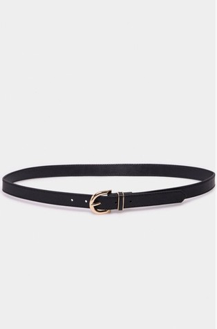 Faux-leather belt