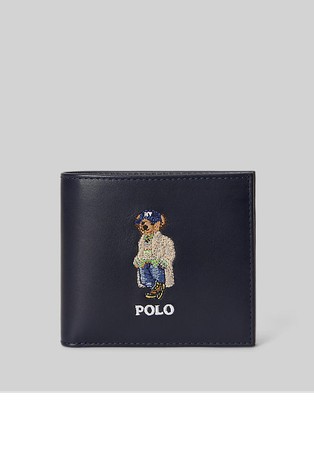 Polo Bear Leather Billfold Wallet