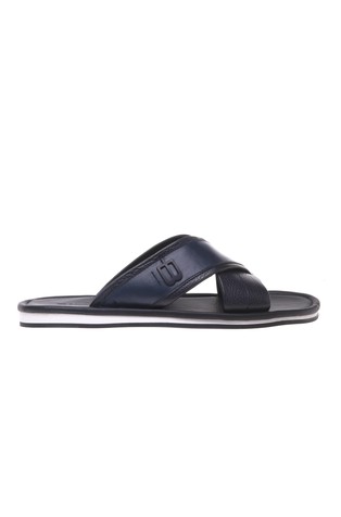 Leather slides