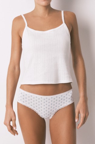 Floral print Brazilian panty